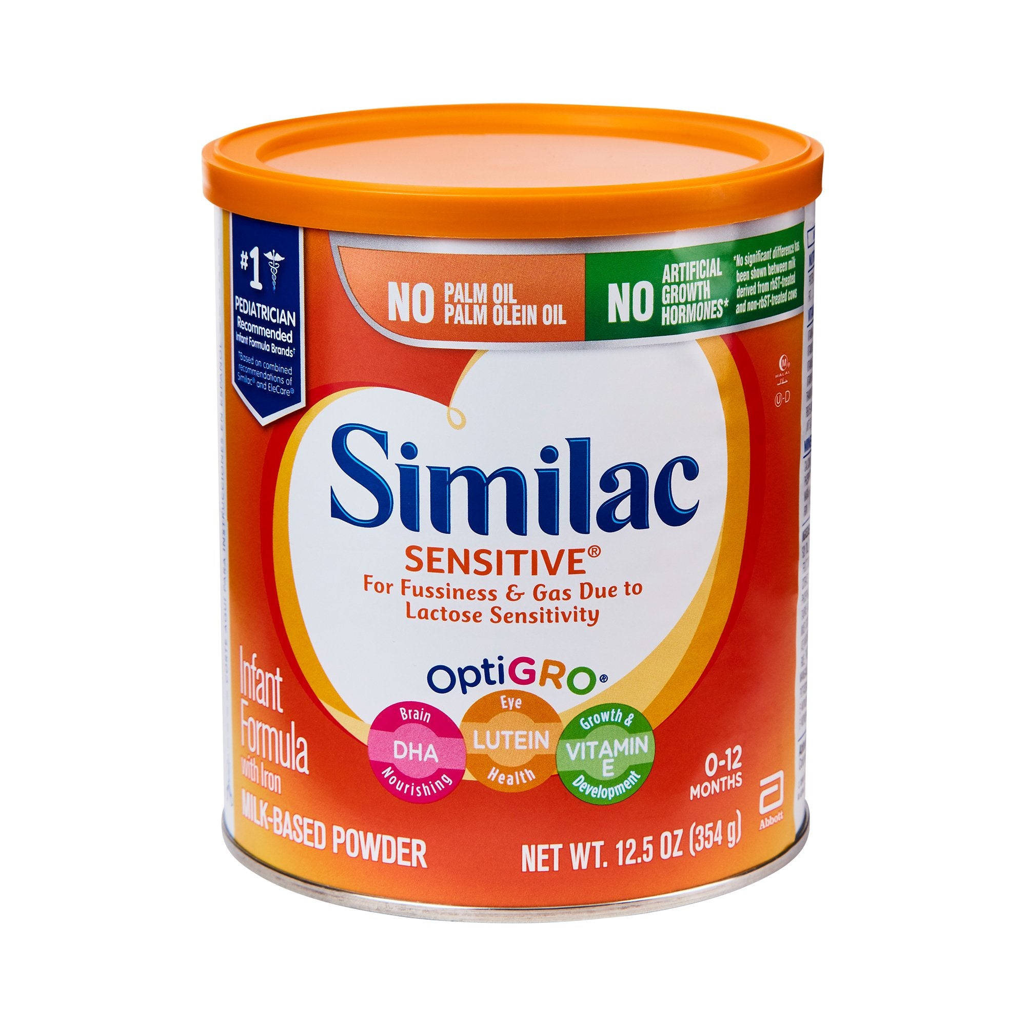 Abbott Nutrition - Infant Formula Similac Sensitive® Unflavored 12.5 oz. Can Powder Iron Lactose Sensitivity [6/CS]