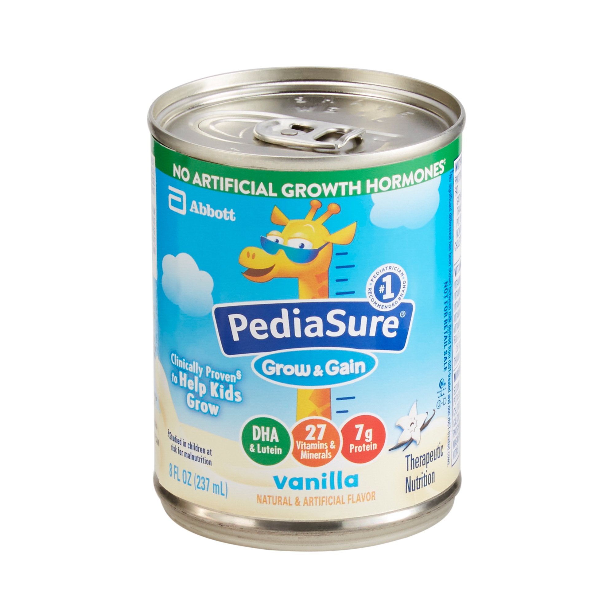 Abbott Nutrition - Pediatric Oral Supplement PediaSure® Grow & Gain Vanilla Flavor 8 oz. Can Liquid Calories [24/CS]