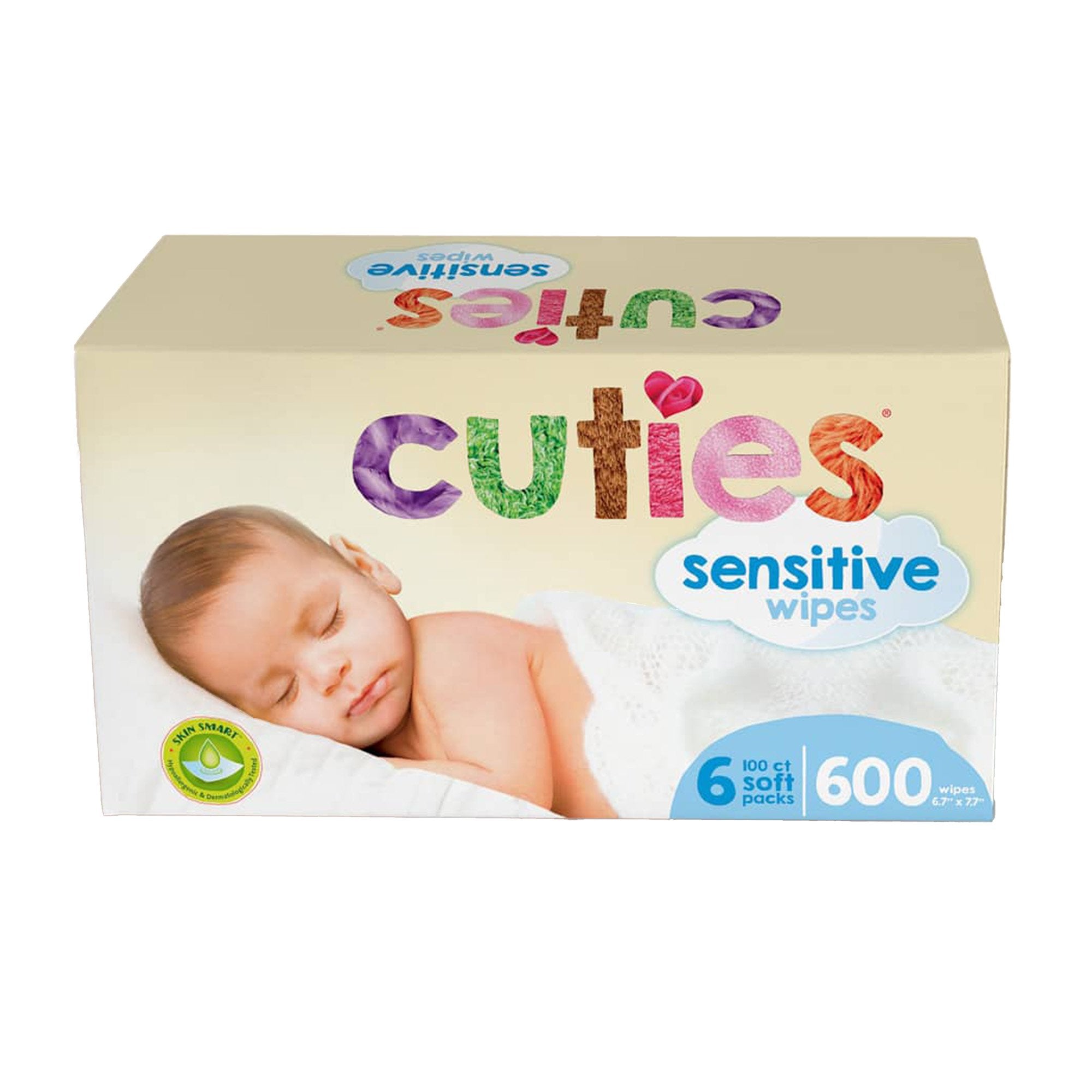 First Quality - Baby Wipe Cuties® Sensitive Soft Pack Unscented 72 Count [864/CS]