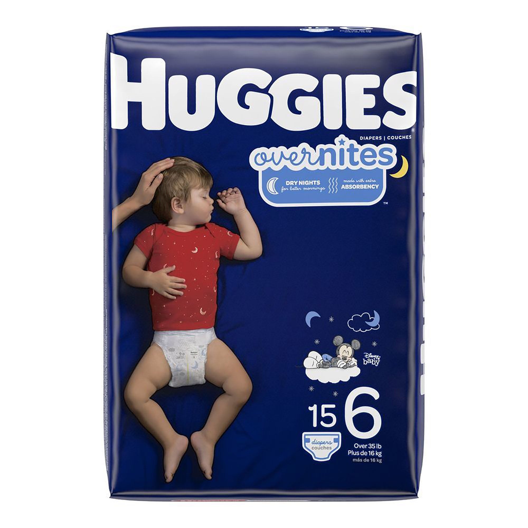 Kimberly Clark - Unisex Baby Diaper Huggies® Overnites Size 6 Disposable Heavy Absorbency [60/CS]