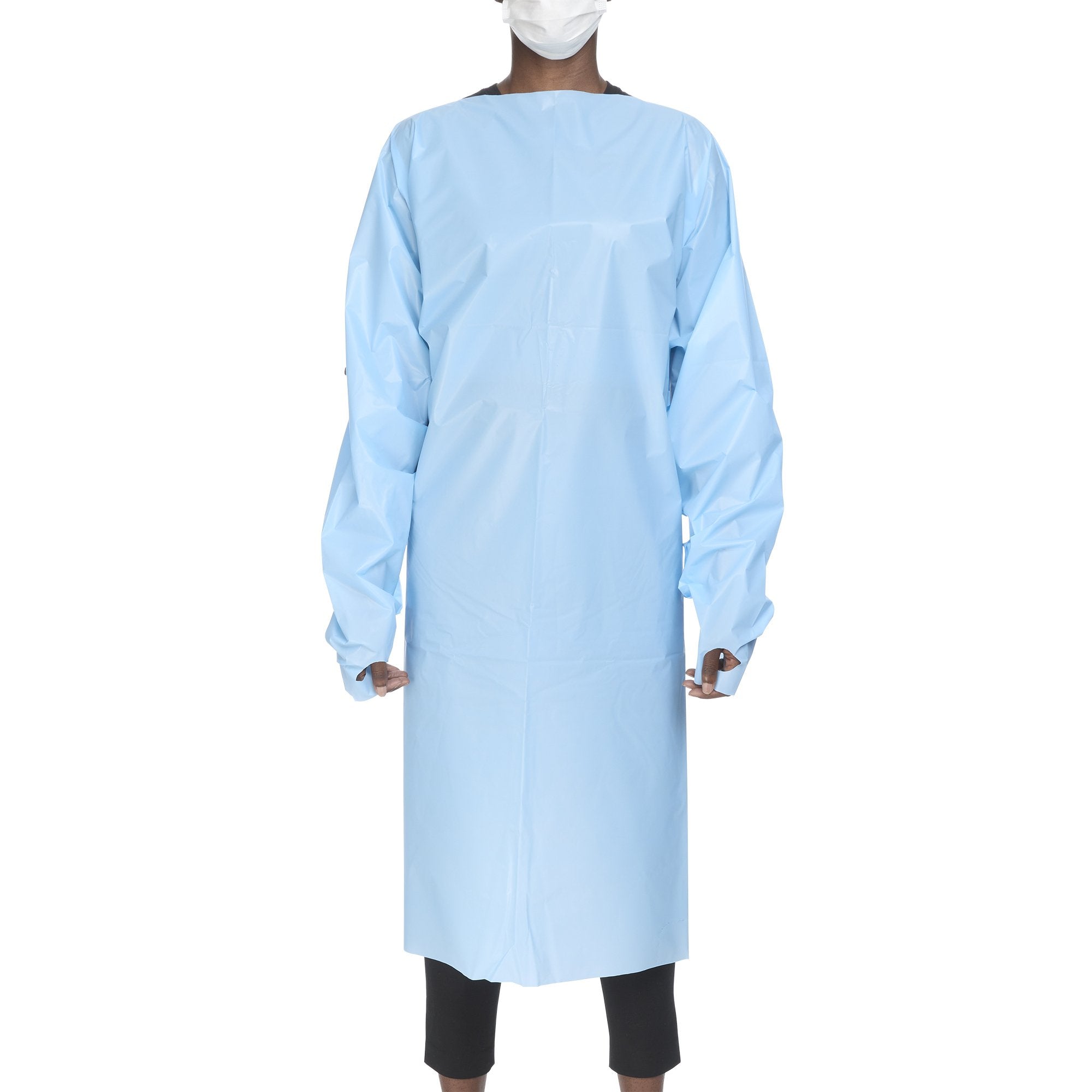 McKesson Brand - Protective Procedure Gown McKesson One Size Fits Most Blue NonSterile AAMI Level 2 Disposable [75/CS]