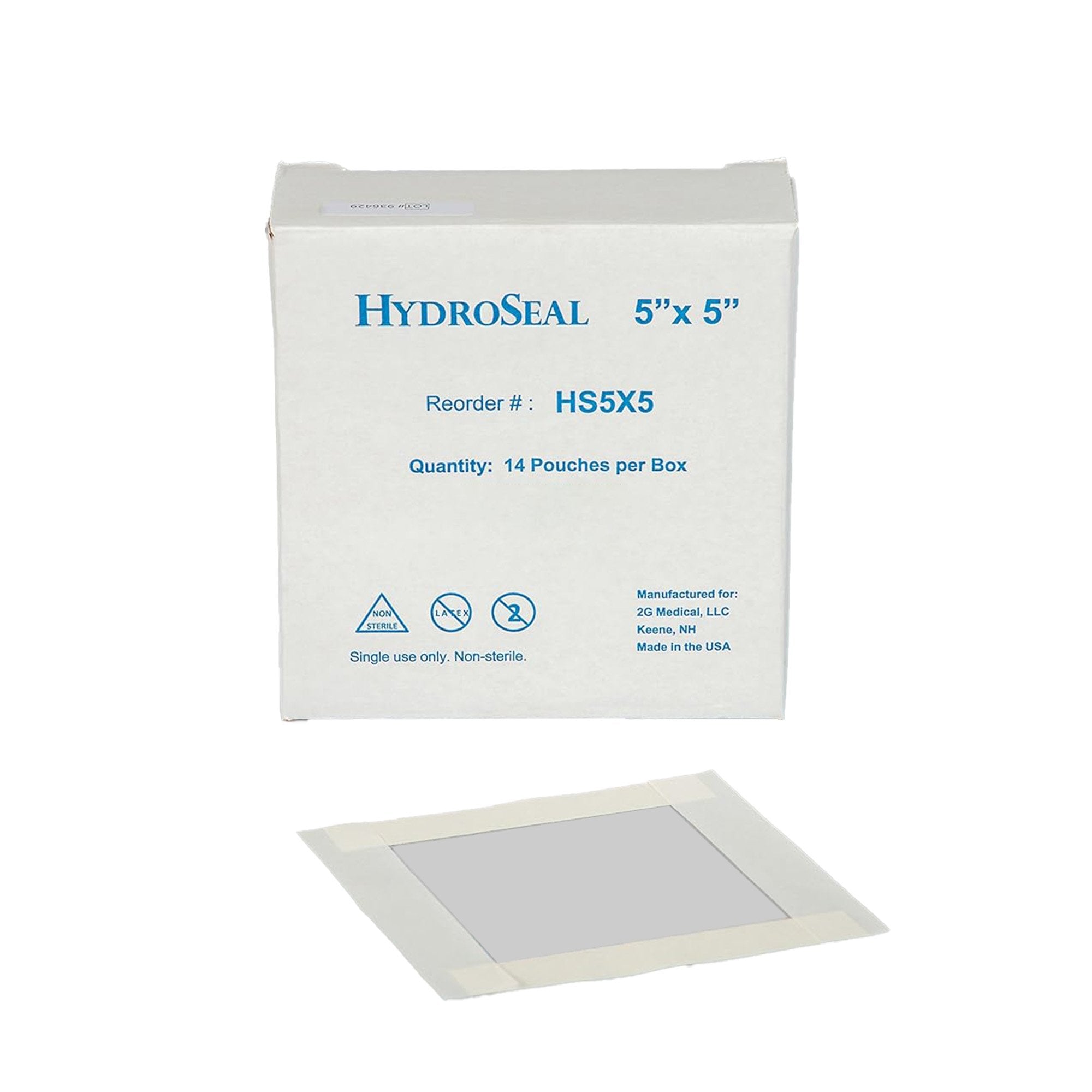 2G Medical LLC - IV Site Barrier Protector HydroSeal 5 X 5 Inch [140/CS]