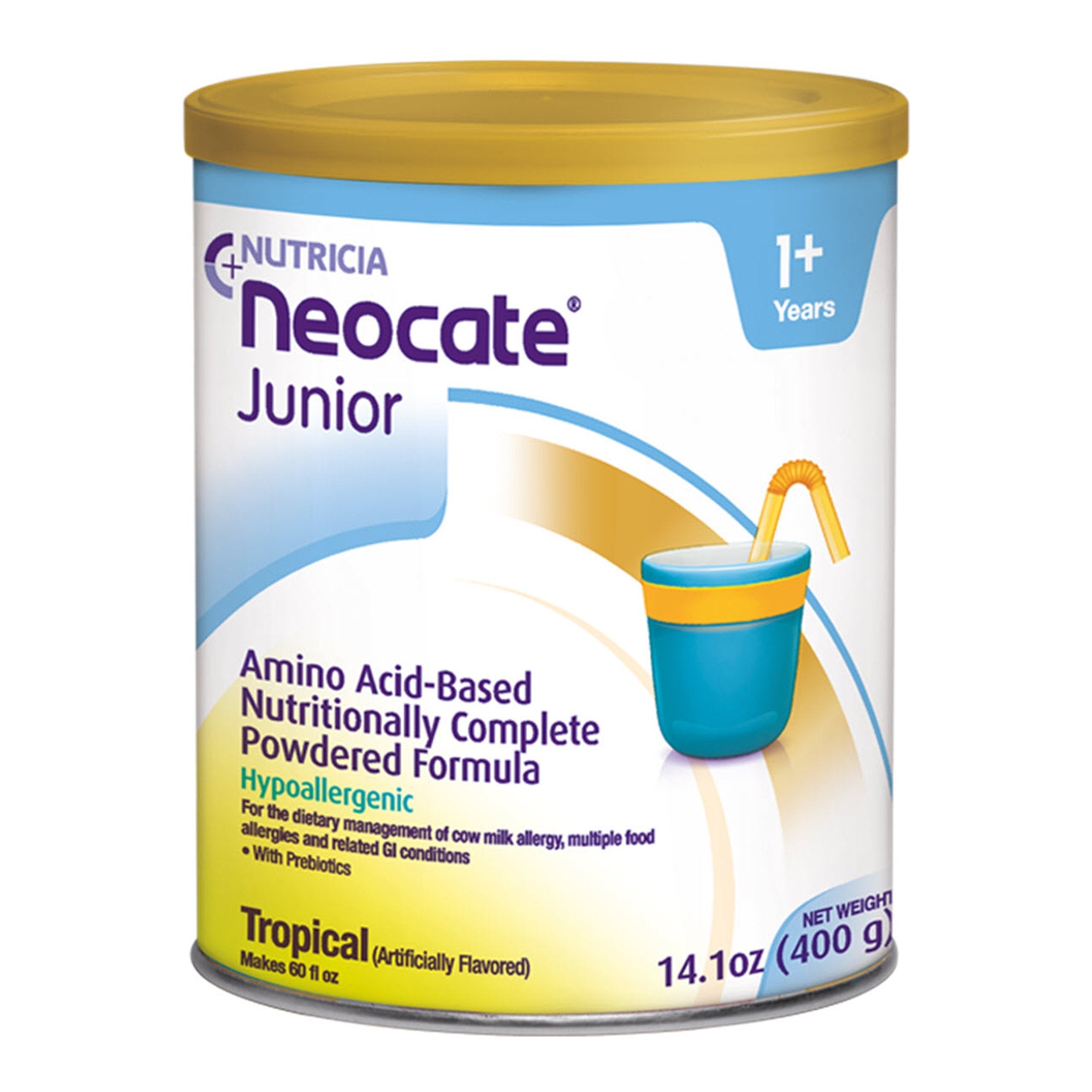 Nutricia North America - Pediatric Oral Supplement Neocate® Junior Tropical Flavor 14.1 oz. Can Powder Amino Acid Food Allergies [4/CS]