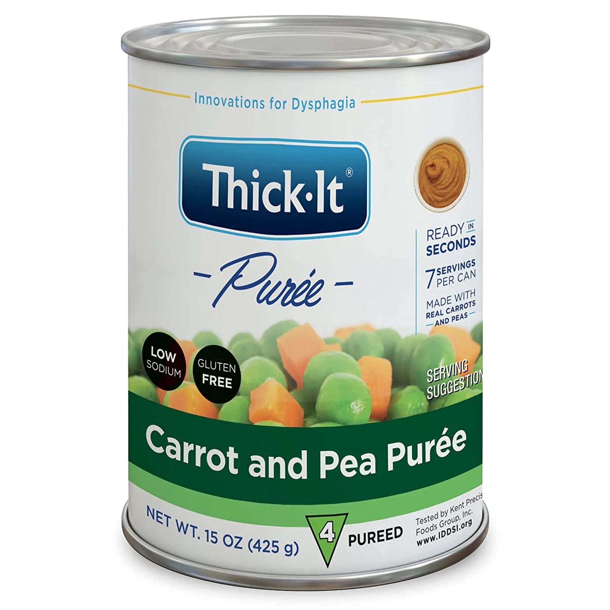 Kent Precision Foods - Thickened Food Thick-It® 15 oz. Can Carrot and Pea Flavor Puree IDDSI Level 4 Extremely Thick/Pureed [12/CS]