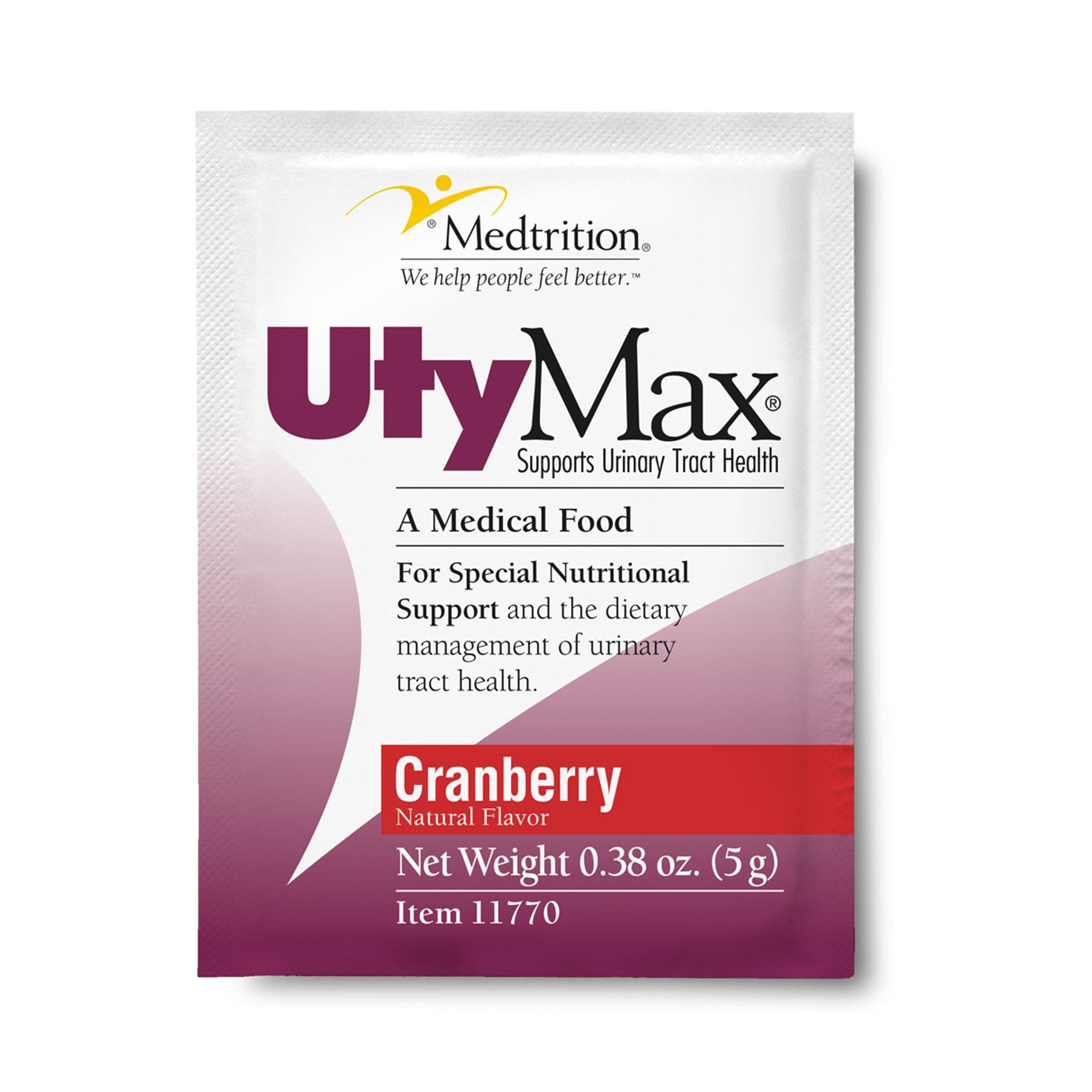 Medtrition/National Nutrition - Oral Supplement UtyMax® Cranberry Flavor Powder 5 Gram Individual Packet [60/CS]