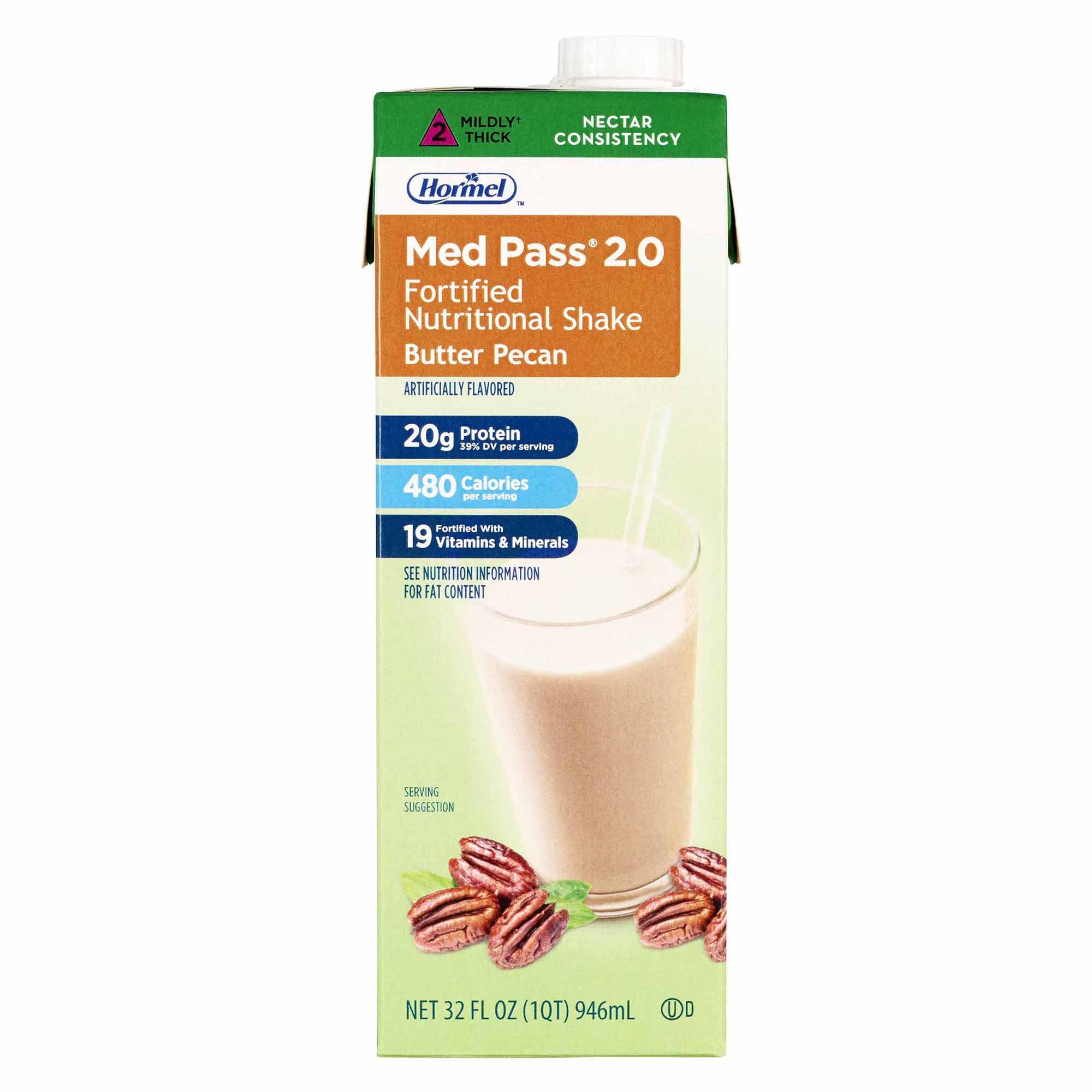 Hormel Food Sales - Oral Supplement Med Pass® 2.0 Butter Pecan Flavor Liquid 32 oz. Carton [12/CS]