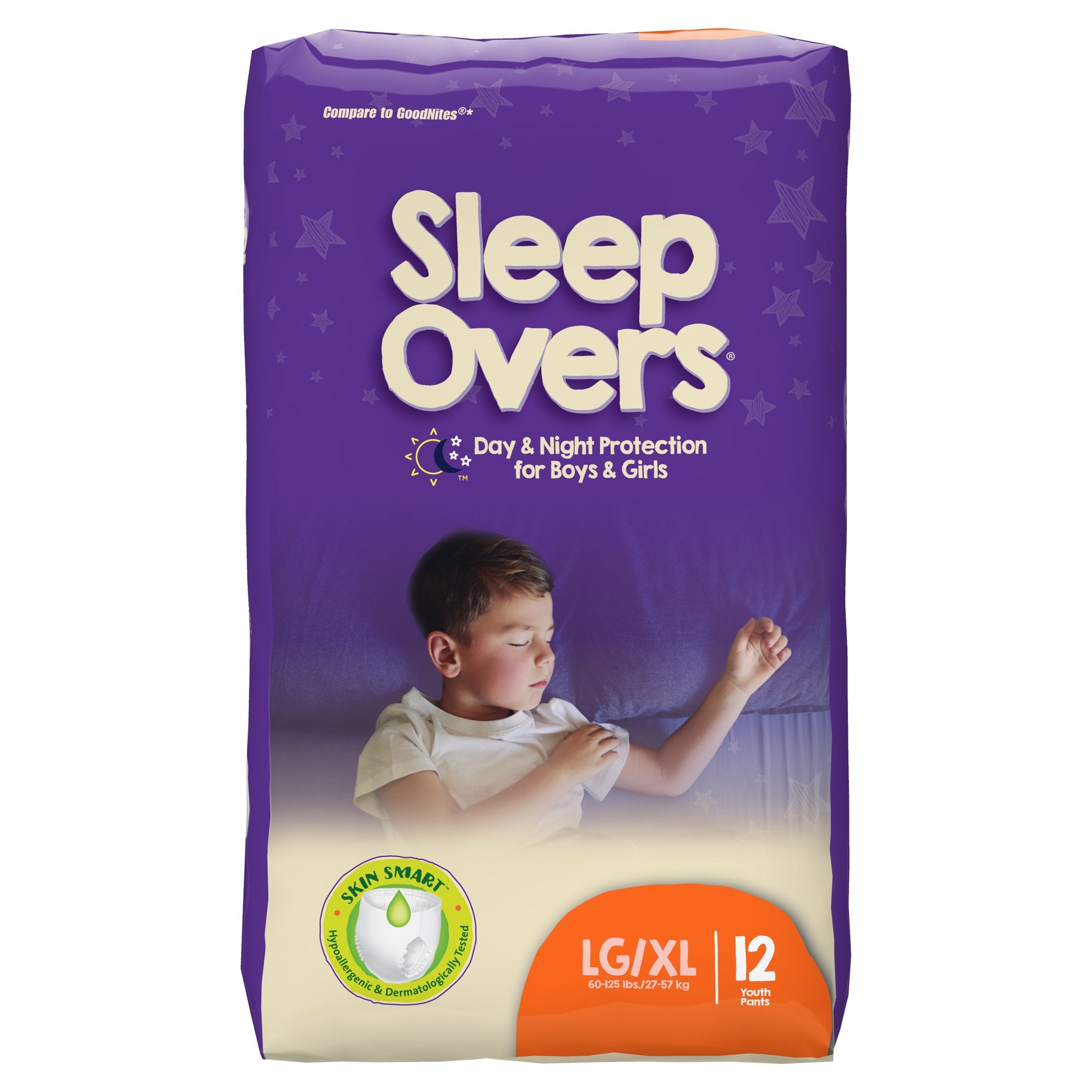 First Quality - Unisex Youth Absorbent Underwear Cuties® Sleep Overs® Pull On with Tear Away Seams Large / X-Large Disposable Heavy Absorbency [4/CS]