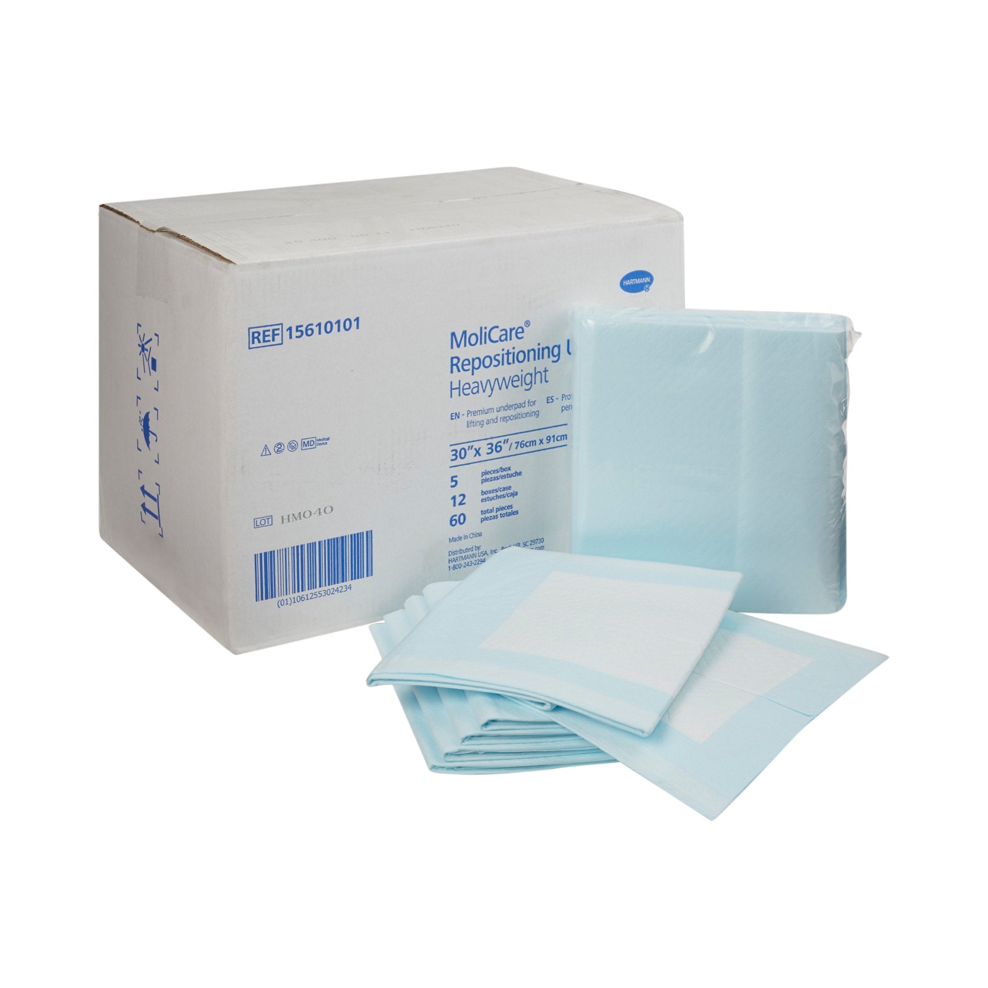 Hartmann - Disposable Underpad MoliCare® 30 X 36 Inch Polymer Heavy Absorbency [60/CS]