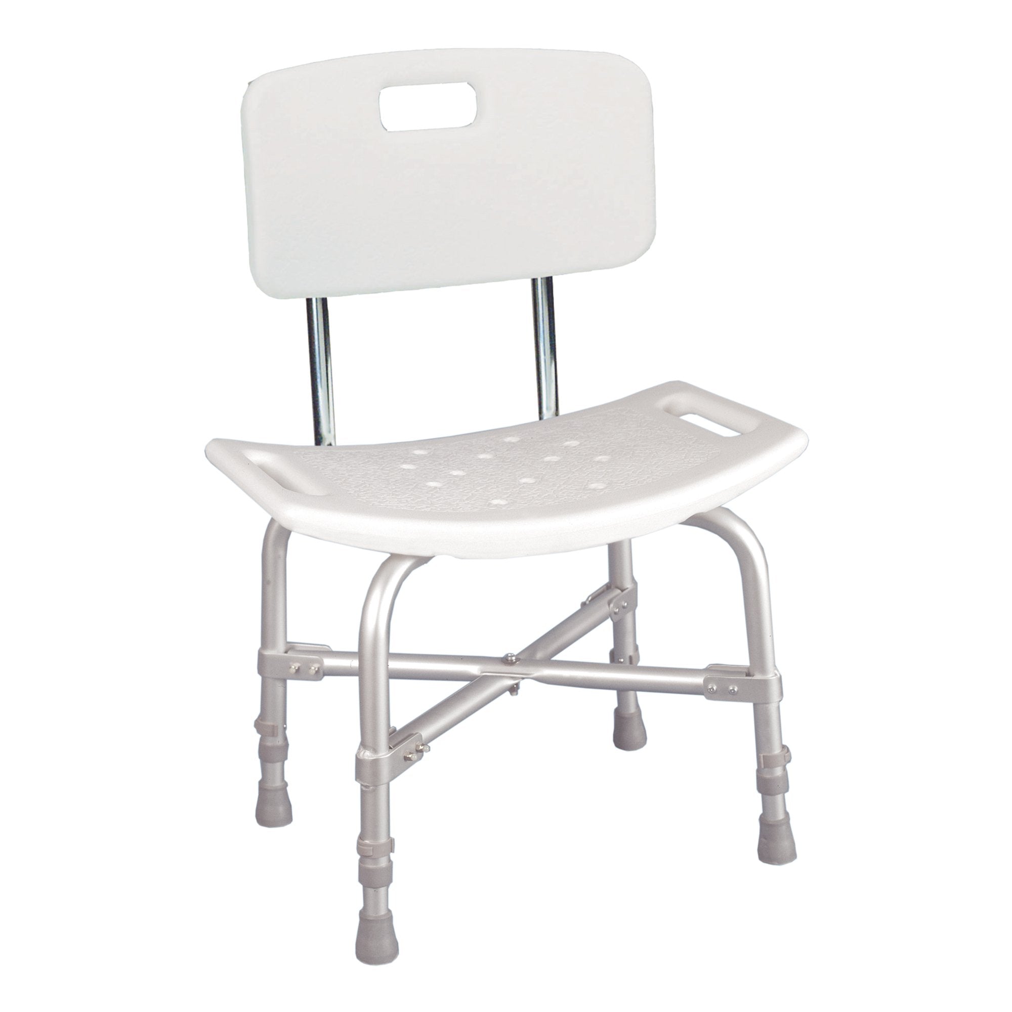 McKesson Brand - Bath Bench McKesson Without Arms Aluminum Frame With Backrest 20 Inch Seat Width 500 lbs. Weight Capacity [1/CS]