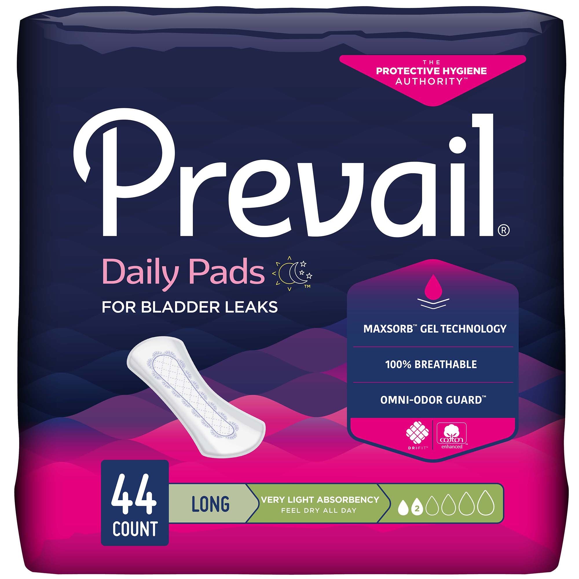 First Quality - Bladder Control Pad Prevail® Daily Pads 8.35 Inch Length Light Absorbency Polymer Core One Size Fits Most [176/CS]