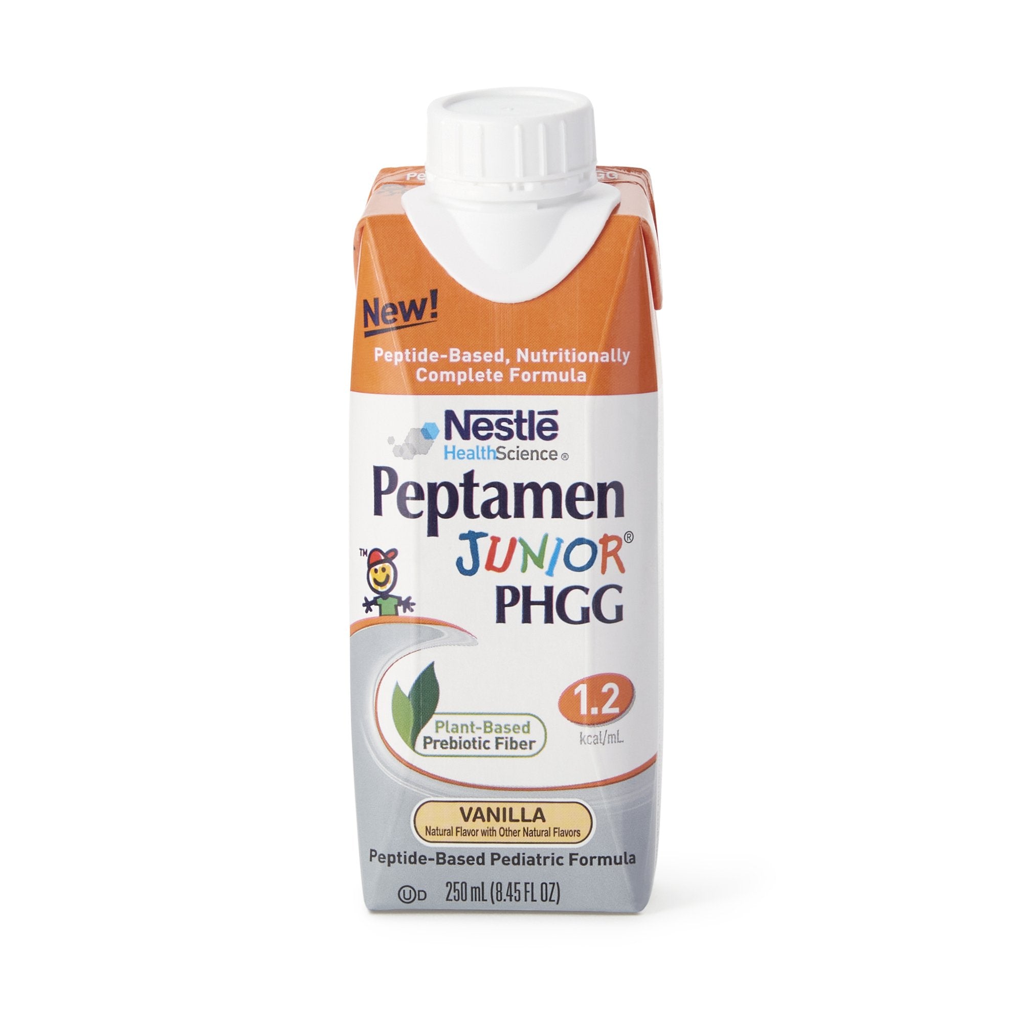 Nestle Healthcare Nutrition - Pediatric Oral Supplement Peptamen Junior® PHGG Vanilla Flavor 8.45 oz. Carton Liquid PHGG Fiber Impaired GI Function [24/CS]