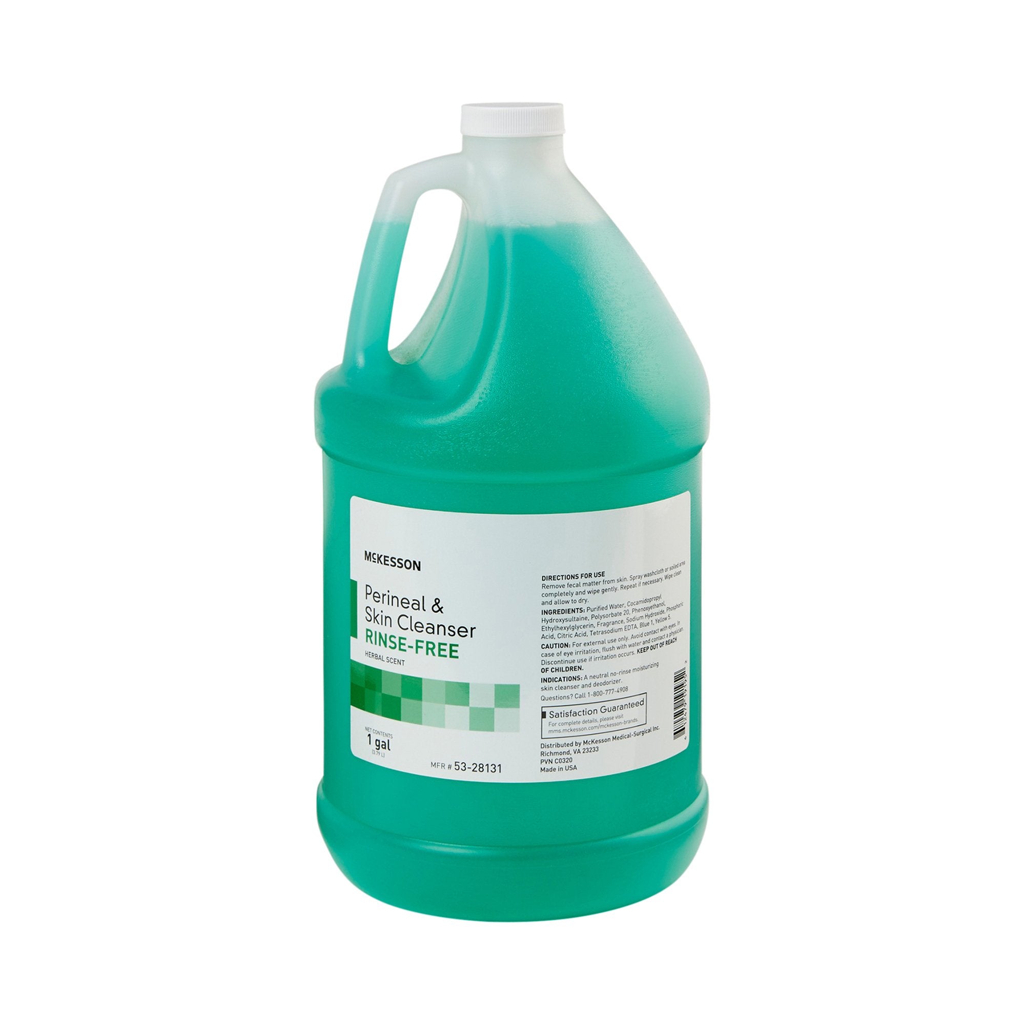 McKesson Brand - Rinse-Free Perineal Wash McKesson Liquid 1 gal. Jug Herbal Scent [4/CS]