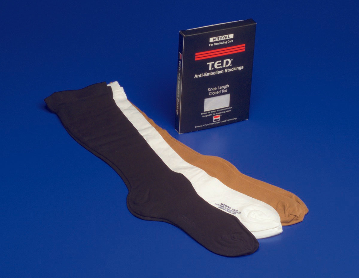 Cardinal - Anti-embolism Stocking T.E.D.™ Knee High Medium / Regular Beige Closed Toe [12/CS]