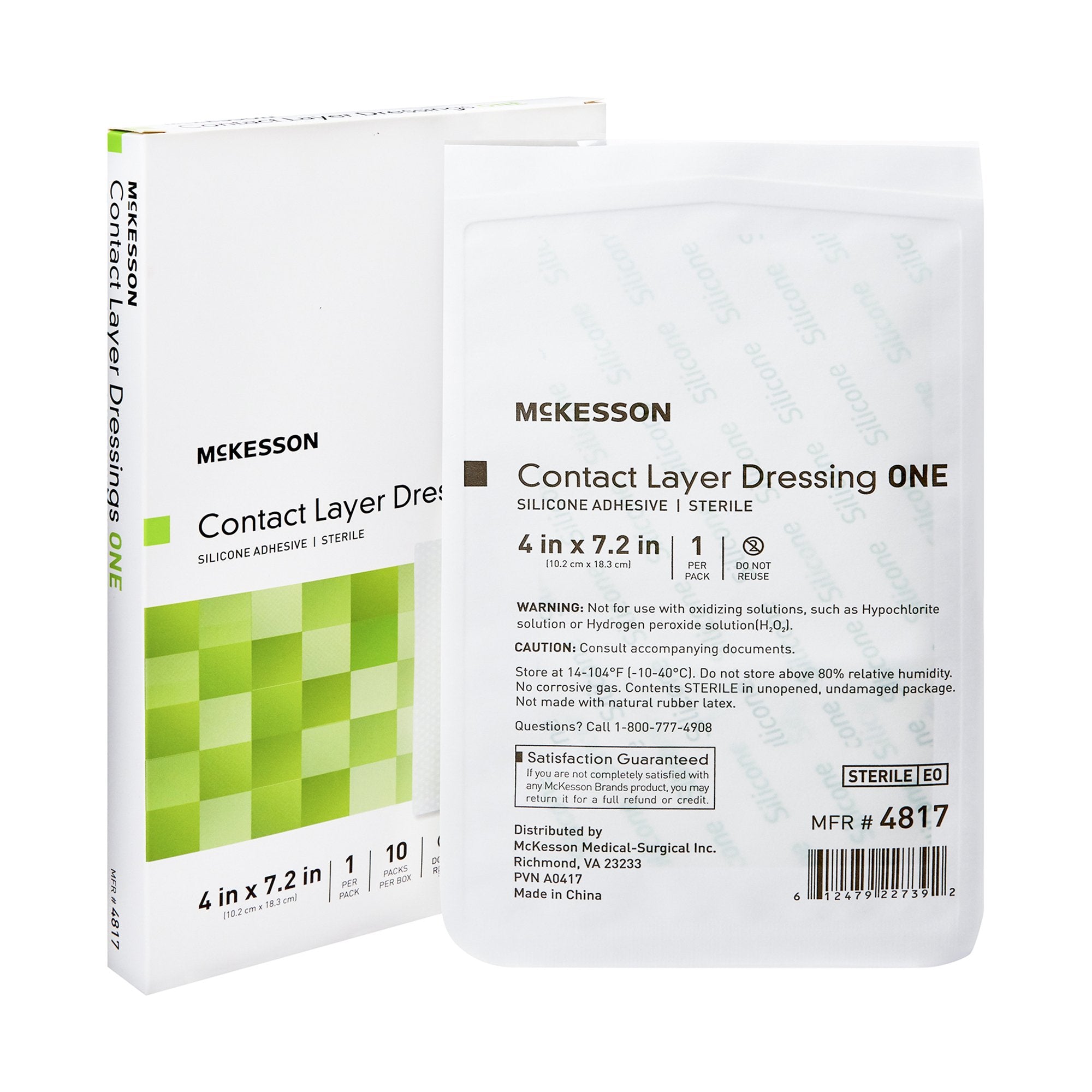 McKesson Brand - Wound Contact Layer Dressing McKesson 4 X 7.2 Inch Sterile [70/CS]