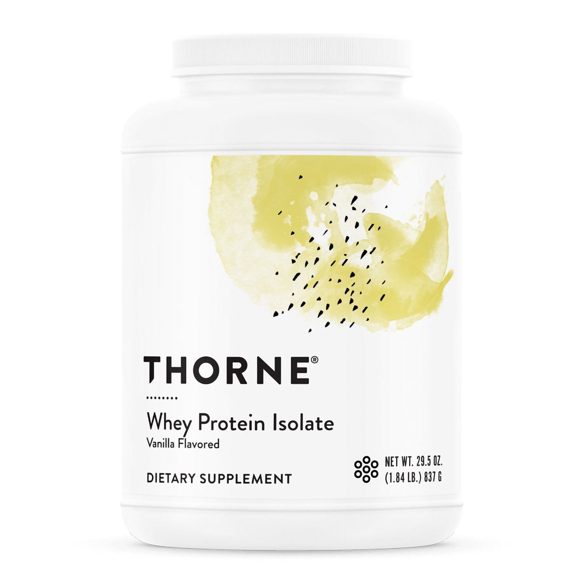 Thorne Research Inc - Oral Supplement THORNE® Whey Protein Isolate Vanilla Powder 29.5 oz. Canister [6/CS]