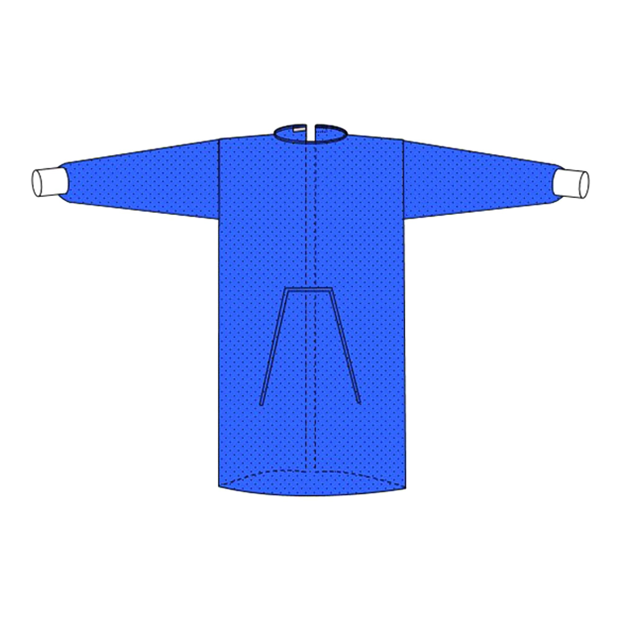 Welmed - Protective Procedure Gown Welmed Large Blue NonSterile Not Rated Disposable [100/CS]