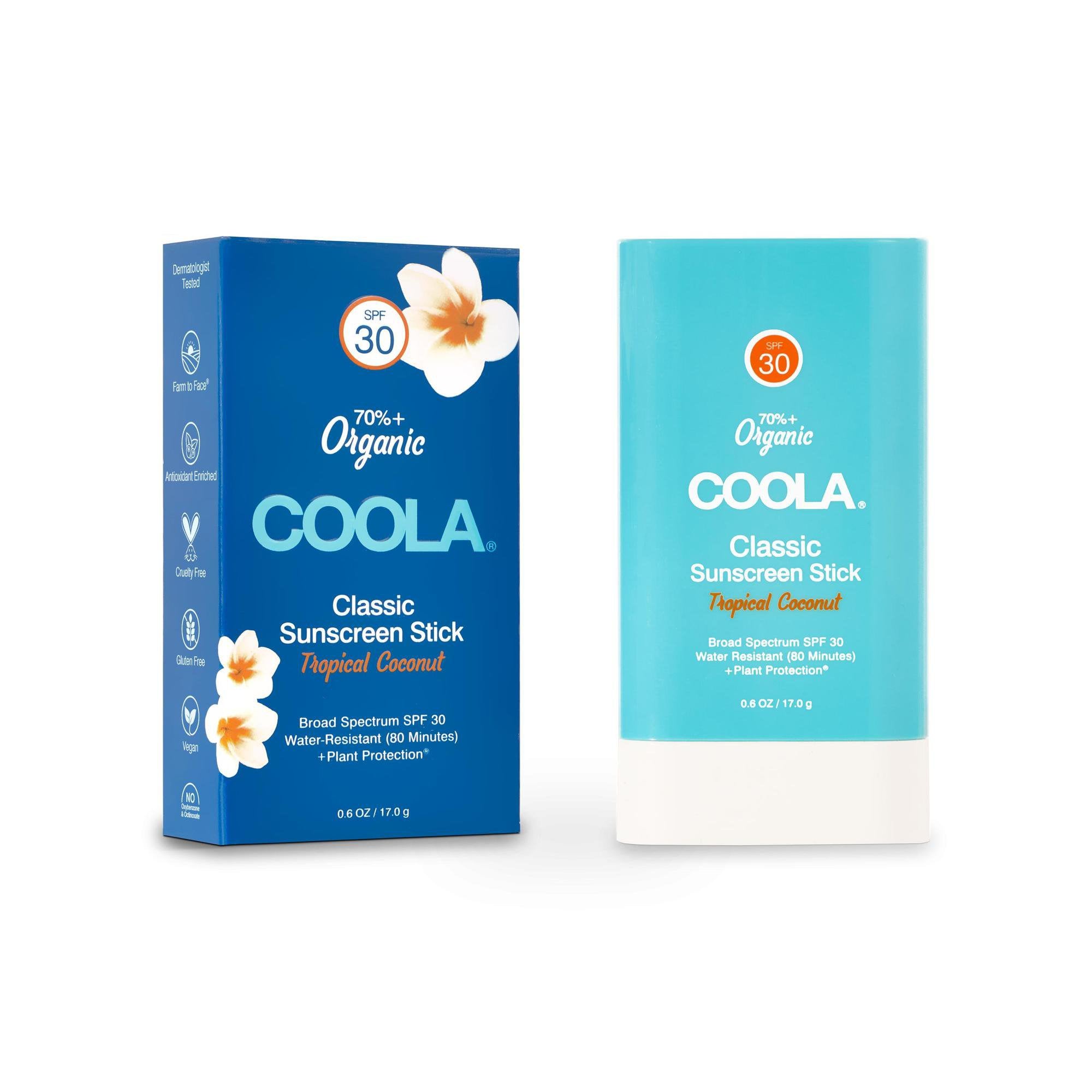 COOLA LLC - Sunscreen COOLA® Classic SPF 30 Stick 0.6 oz. Tube [24/CS]