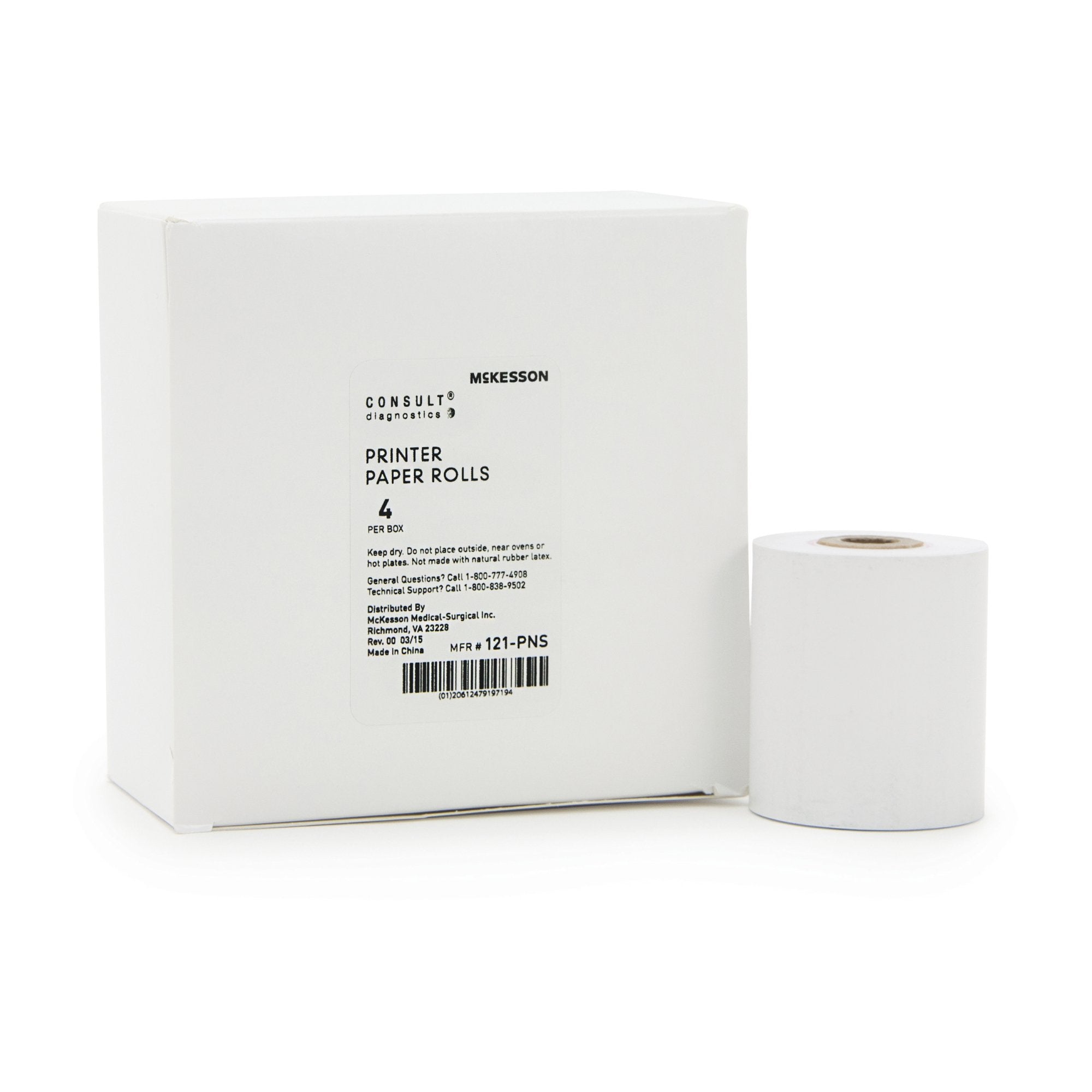 McKesson Brand - Printer Paper Rolls McKesson Consult™ McKesson 120 or McKesson Consult™ U120 Ultra Urine Analyzer [200/CS]