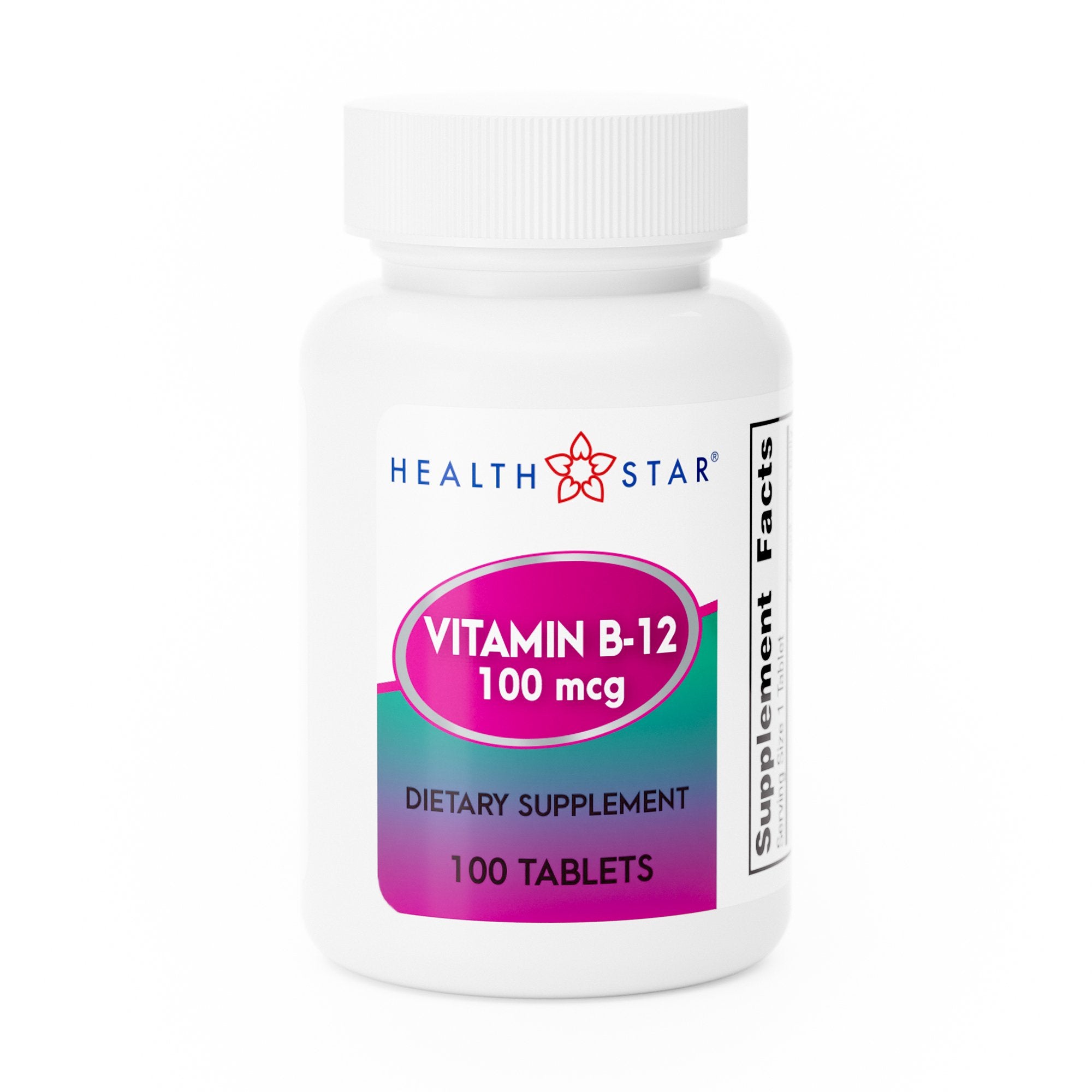 Geri-Care - Vitamin Supplement Geri-Care® Vitamin B12 100 mcg Strength Tablet 100 per Bottle [12/CS]