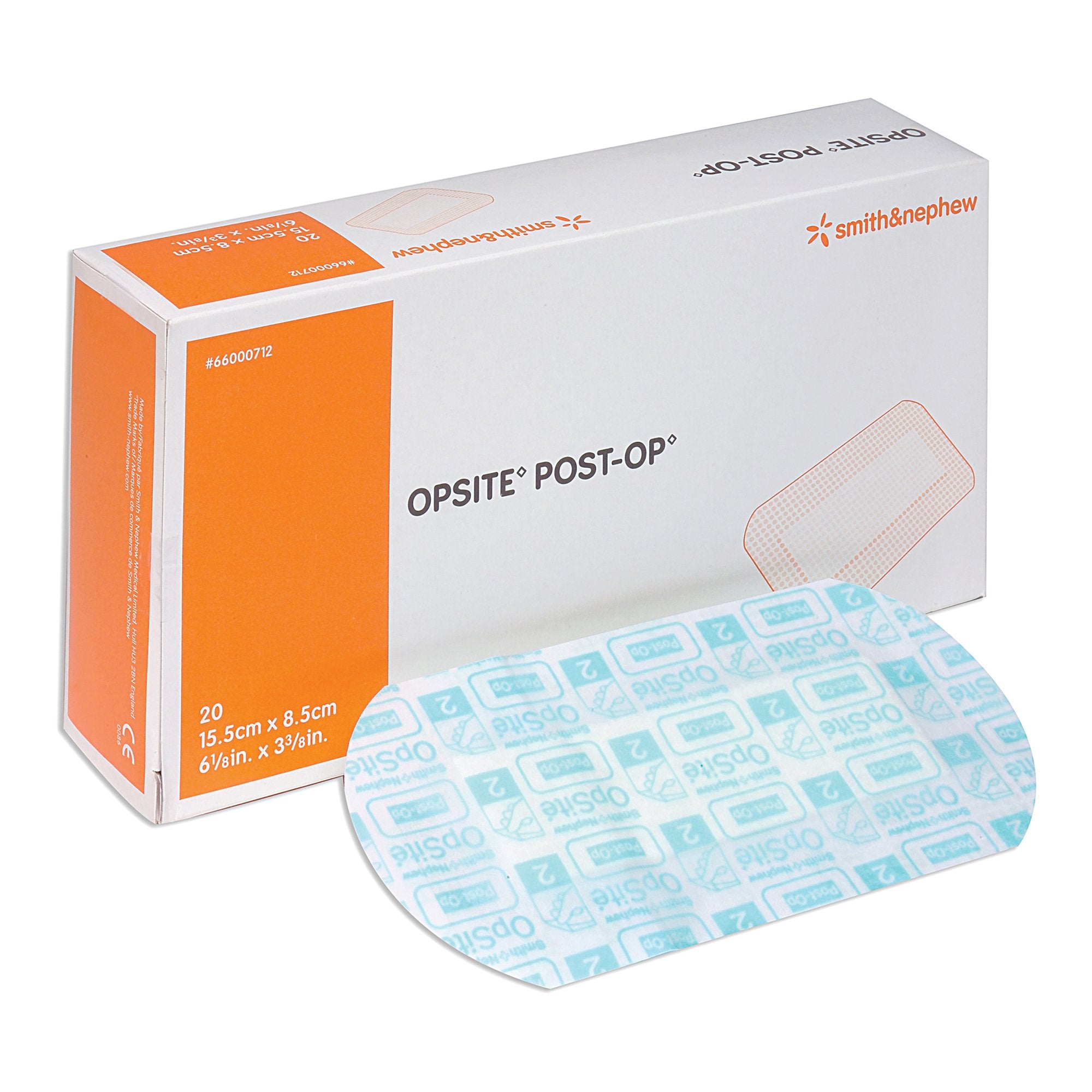 Smith & Nephew - Transparent Film Dressing with Pad OpSite Post Op 3-3/8 X 6-1/8 Inch 3 Tab Delivery Rectangle Sterile [200/CS]