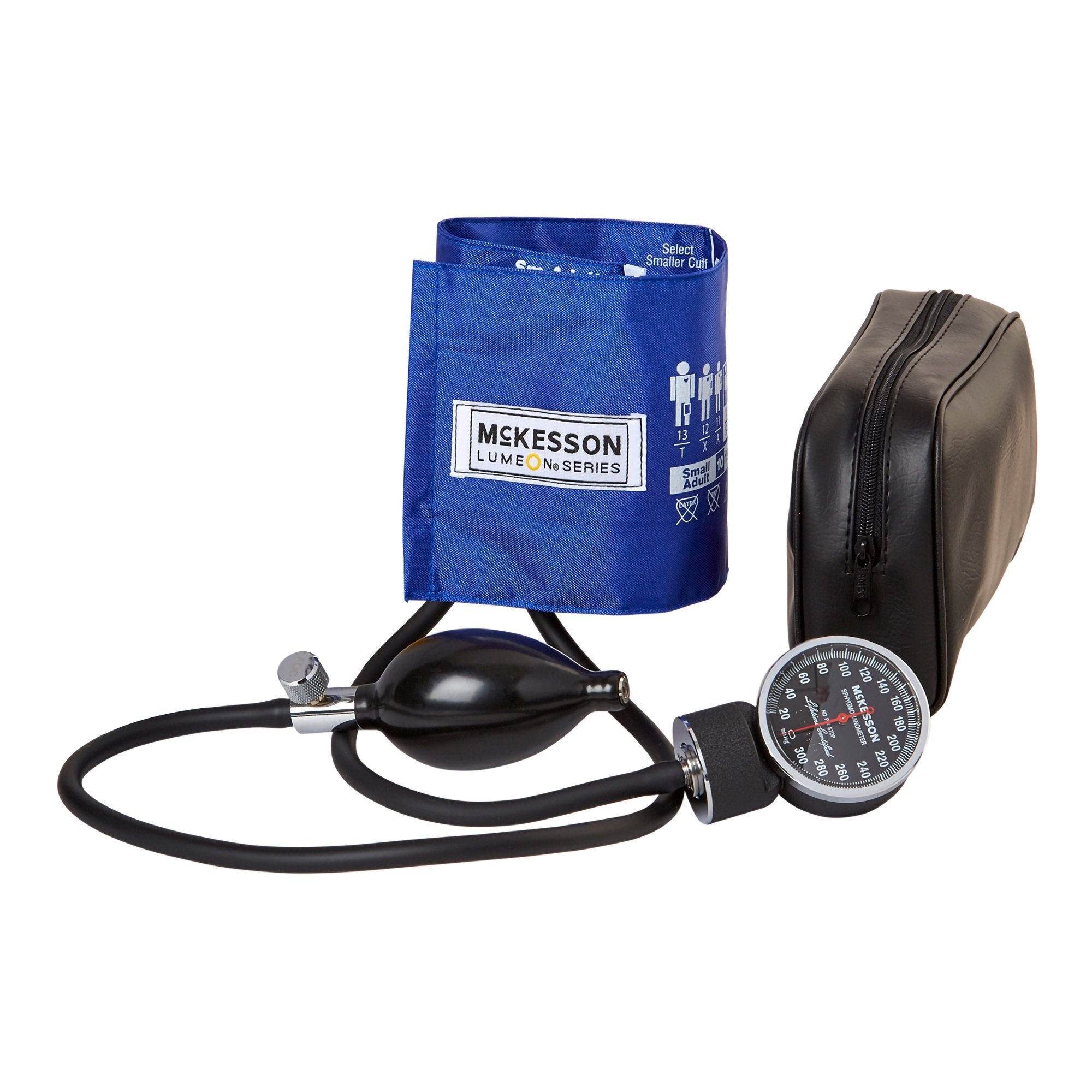 McKesson Brand - Aneroid Sphygmomanometer Unit McKesson LUMEON™ Small Adult Cuff Nylon Cuff 19 - 27 cm Pocket Aneroid [20/CS] (803185_CS)