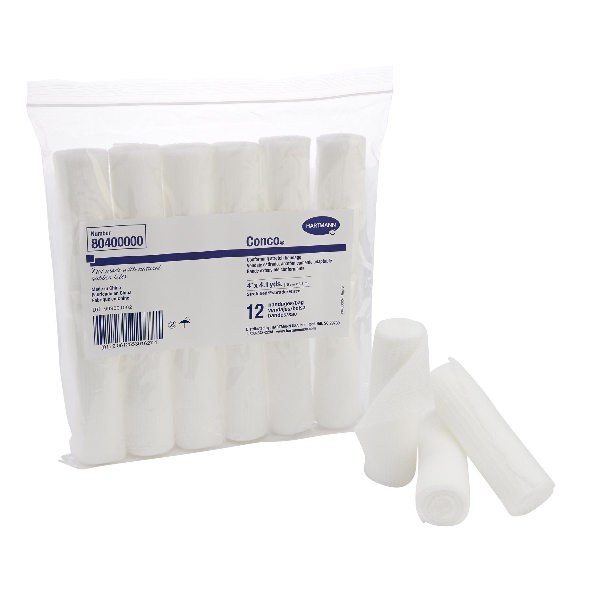 Hartmann - Conforming Bandage Conco® 4 Inch X 4-1/10 Yard 1-Ply NonSterile 12 per Pack [96/CS]