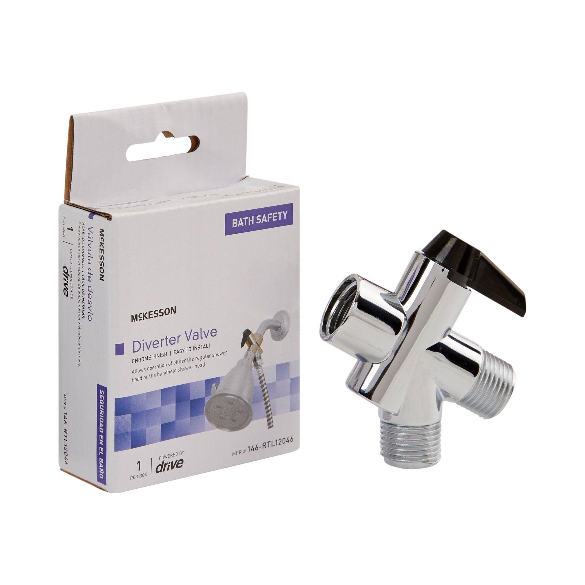 McKesson Brand - Diverter Valve McKesson For Handheld Shower Spray or Shower Massager [24/CS]