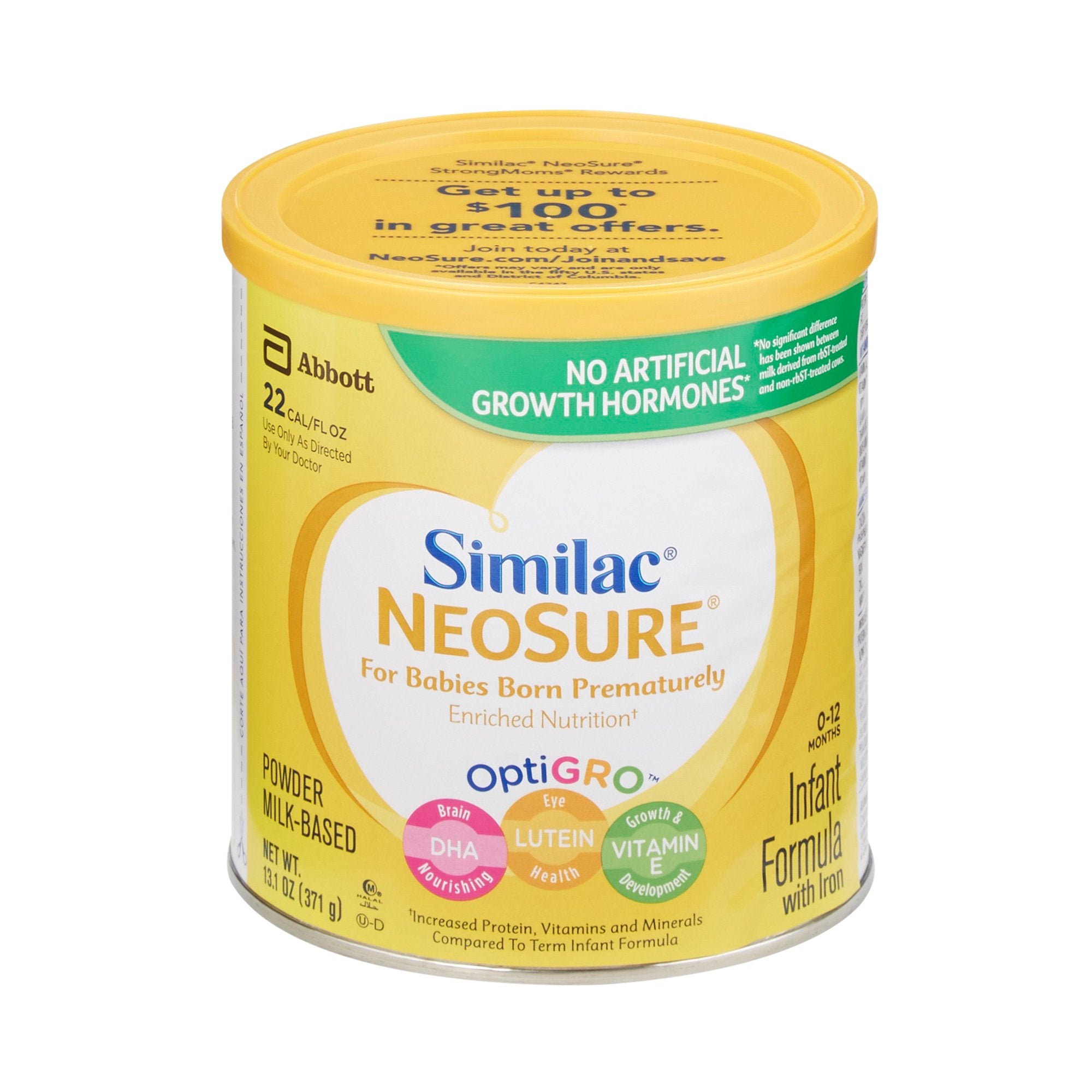 Abbott Nutrition - Infant Formula Similac® NeoSure® Unflavored 13.1 oz. Can Powder Premature [6/CS]