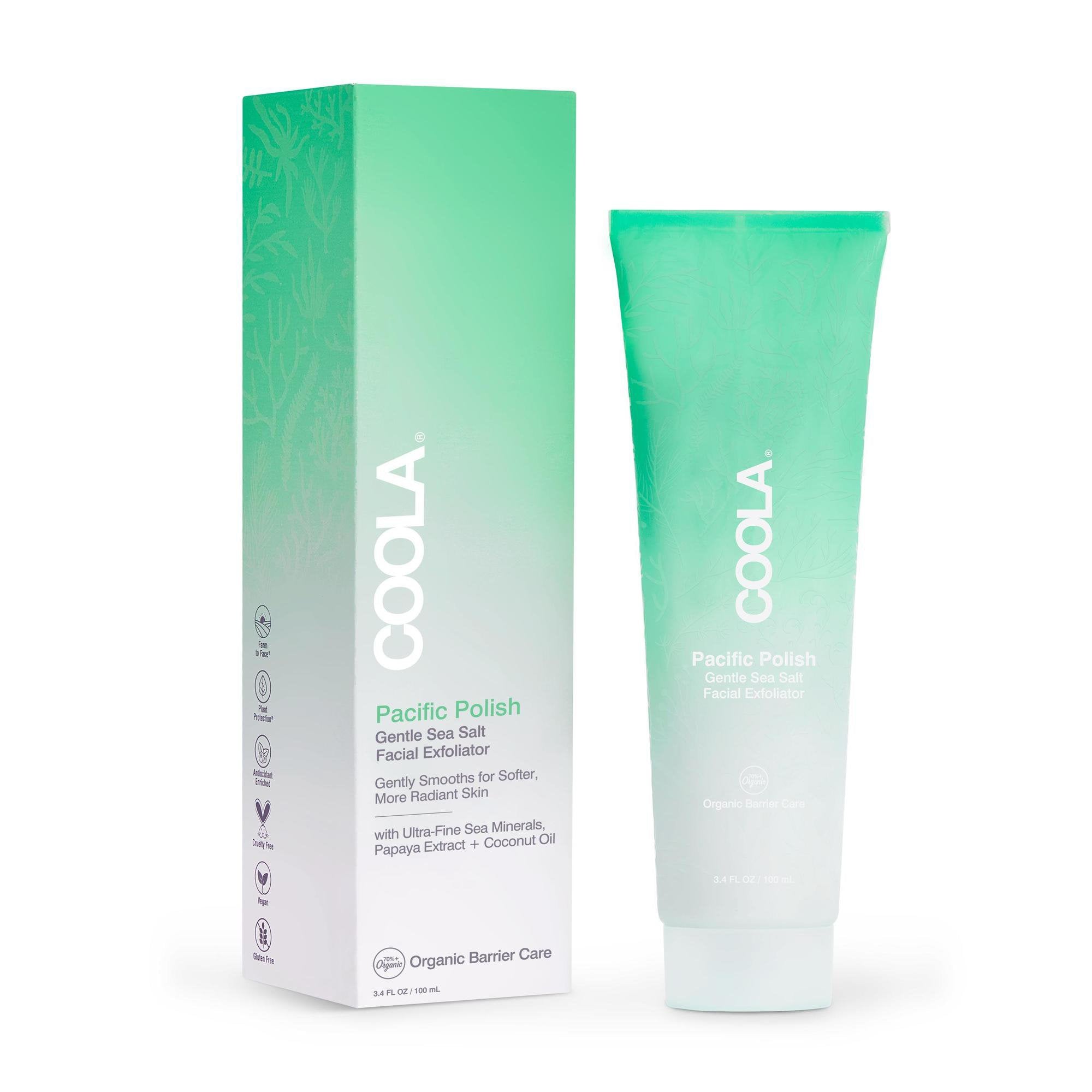 COOLA LLC - Facial Cleanser Coola® Pacific Polish Gentle Sea Salt Exfoliator Cream 3.4 oz. Tube Scented [24/CS]