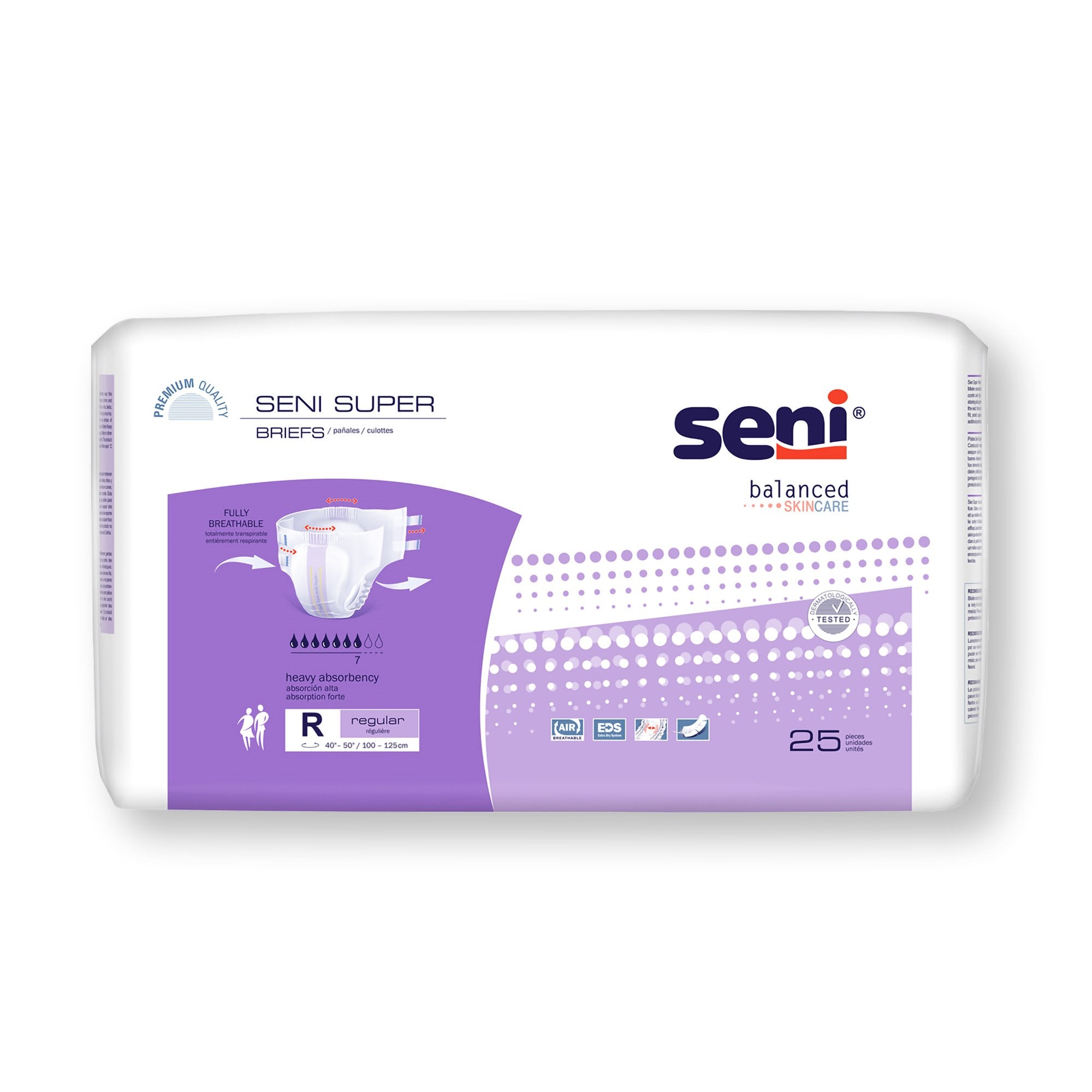 TZMO USA Inc - Unisex Adult Incontinence Brief Seni® Super Regular Disposable Heavy Absorbency [75/CS]