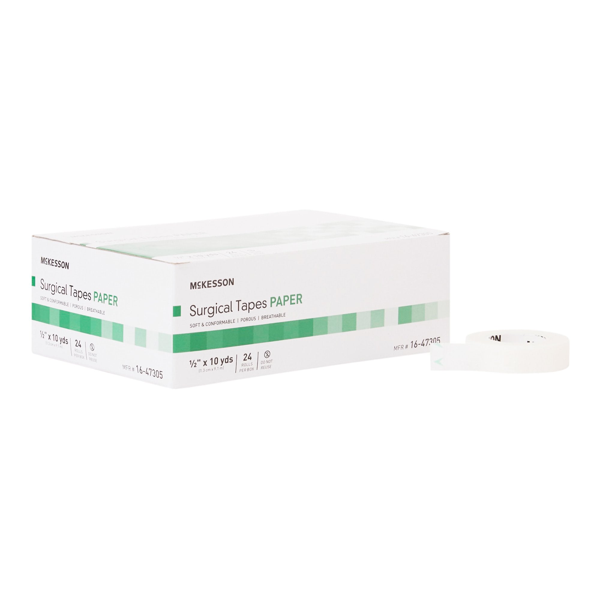 McKesson Brand - Medical Tape McKesson White 1/2 Inch X 10 Yard Paper NonSterile [288/CS]