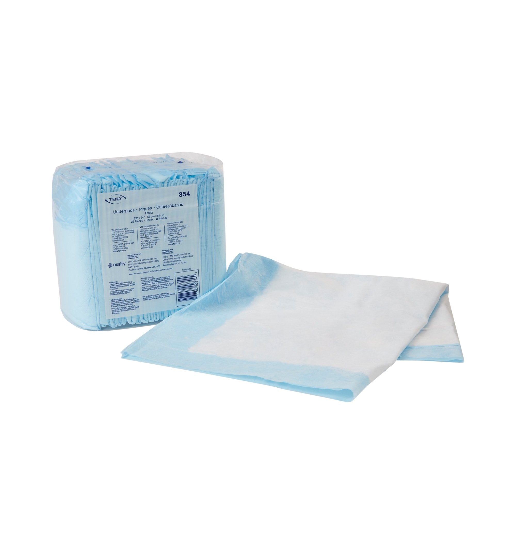 Essity HMS North America Inc - Disposable Underpad TENA® Extra 23 X 24 Inch Polymer Light Absorbency [200/CS]