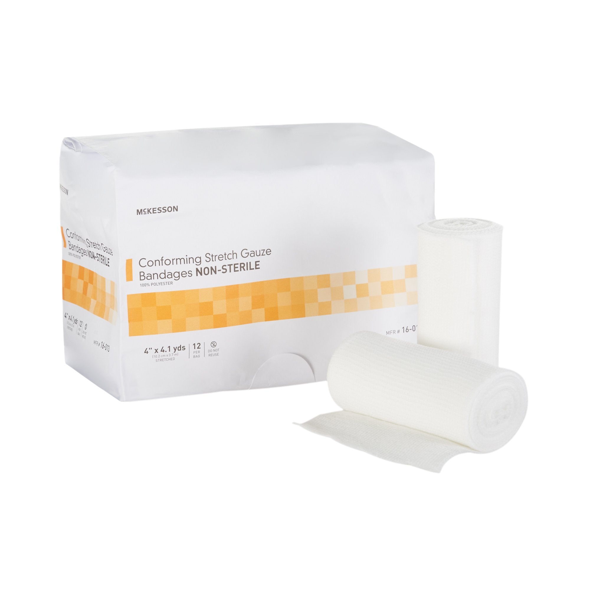 McKesson Brand - Conforming Bandage McKesson 4 Inch X 4-1/10 Yard NonSterile 12 per Pack [96/CS] (993034_CS)