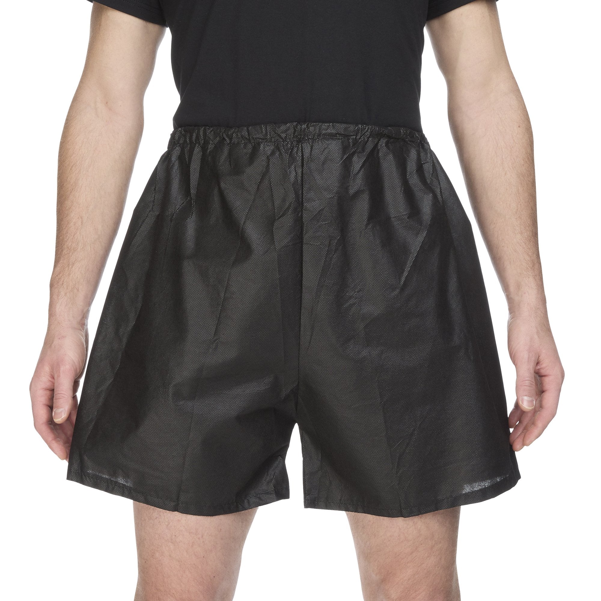 Dukal - Exam Shorts Reflections™ Large / X-Large Black Spunbond Polypropylene Adult Disposable [50/CS]