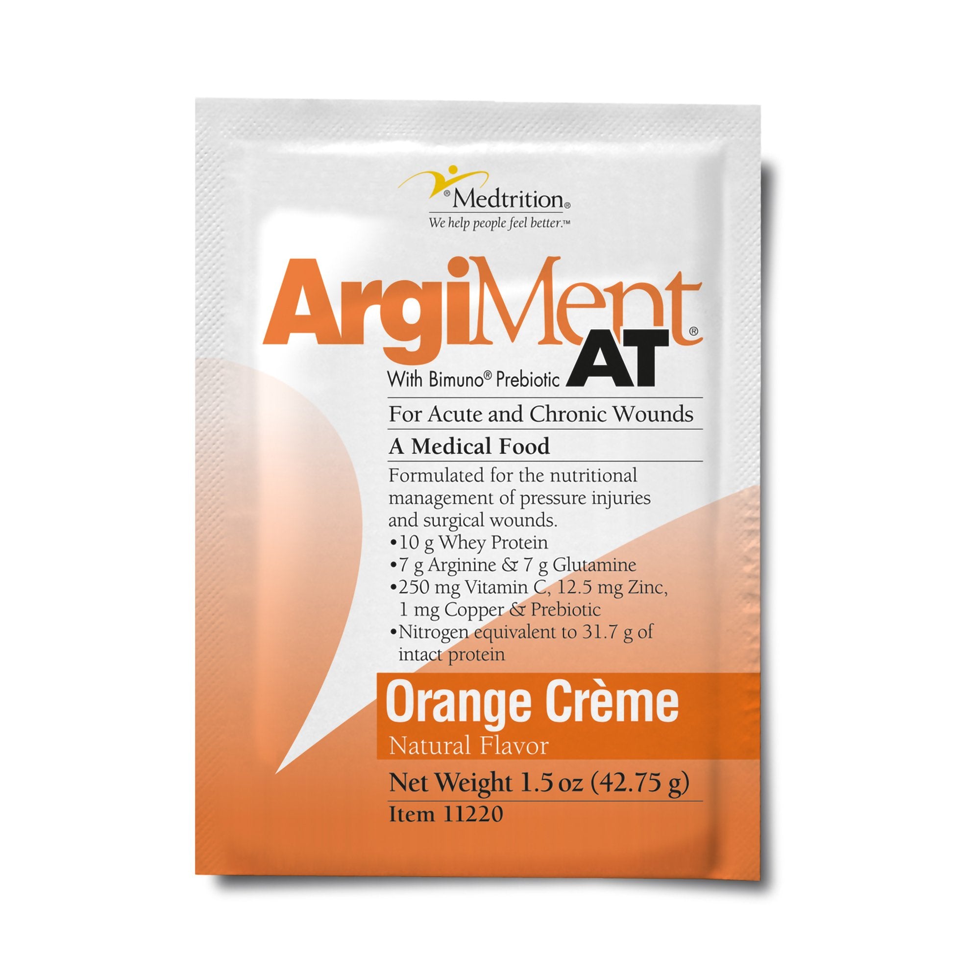 Medtrition/National Nutrition - Oral Supplement ArgiMent® AT Orange Crème Flavor Powder 1.5 oz. Individual Packet [60/CS]