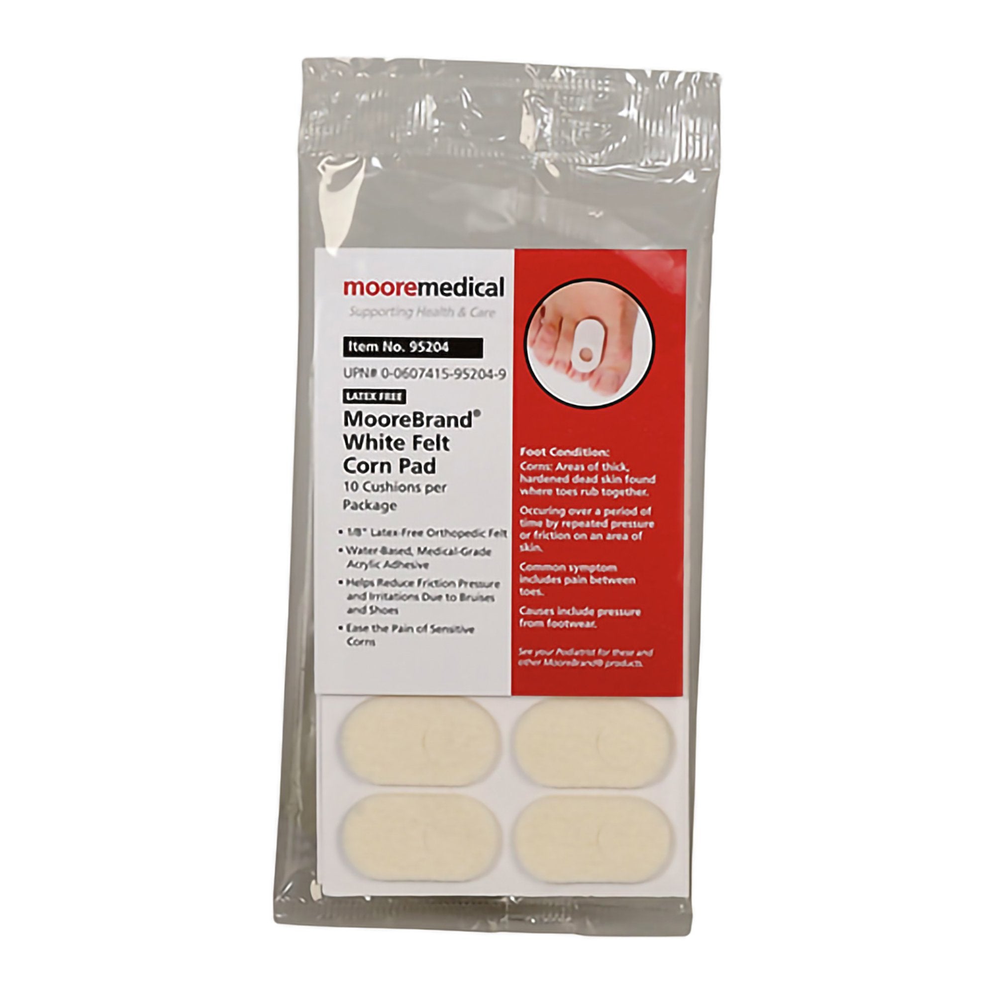 McKesson Brand - Corn Pad McKesson Pedi-Pad Size 101-A Adhesive Foot [480/CS]