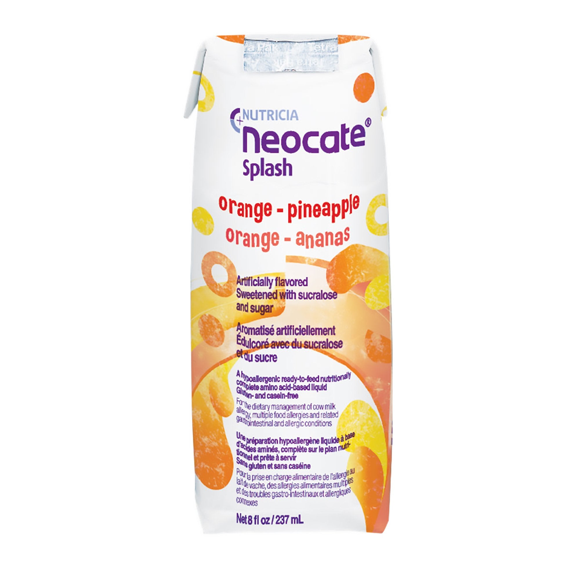 Nutricia North America - Pediatric Oral Supplement Neocate® Splash Orange / Pineapple Flavor 8 oz. Carton Liquid Amino Acid Food Allergies [27/CS]