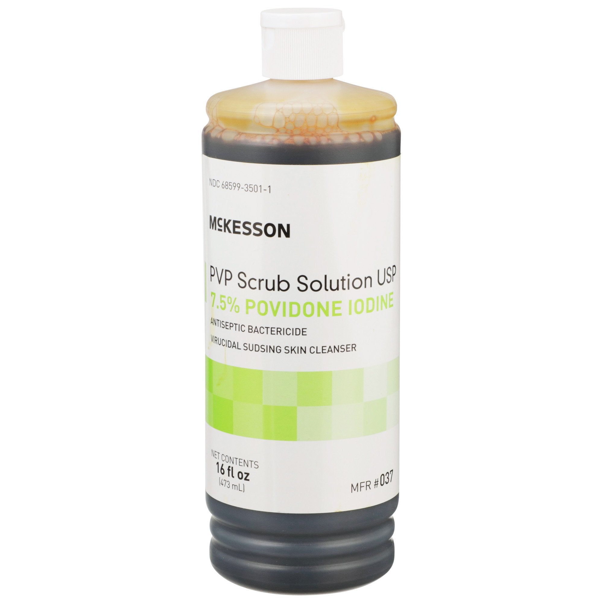 McKesson Brand - Surgical Scrub Solution McKesson 16 oz. Flip-Top Bottle 7.5% Strength Povidone-Iodine NonSterile [12/CS]