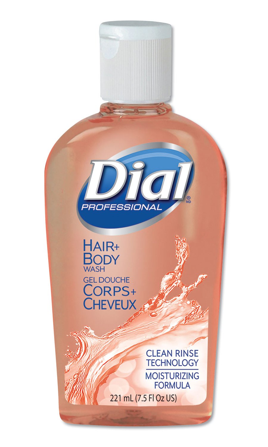 Lagasse - Shampoo and Body Wash Dial® Professional 7.5 oz. Flip Top Bottle Peach Scent [24/CS]