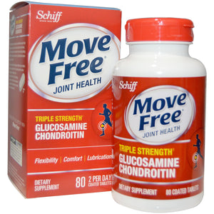 Schiff Move Free Advanced Triple Strength Plus Msm And Vitamin D3 - 80 Coated Tablets