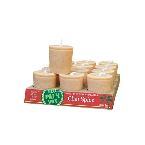 Aloha Bay - Candle Votive Essential Oil Chai Spice - 12 Candles - Case Of 12